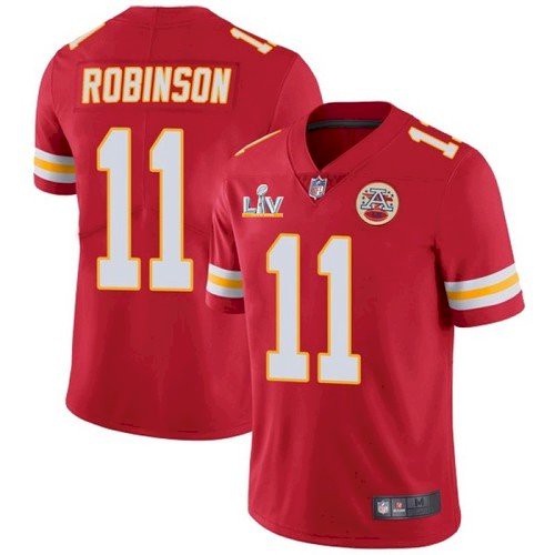 Men's Kansas City Chiefs #11 Demarcus Robinson Red 2021 Super Bowl LV Stitched NFL Jersey